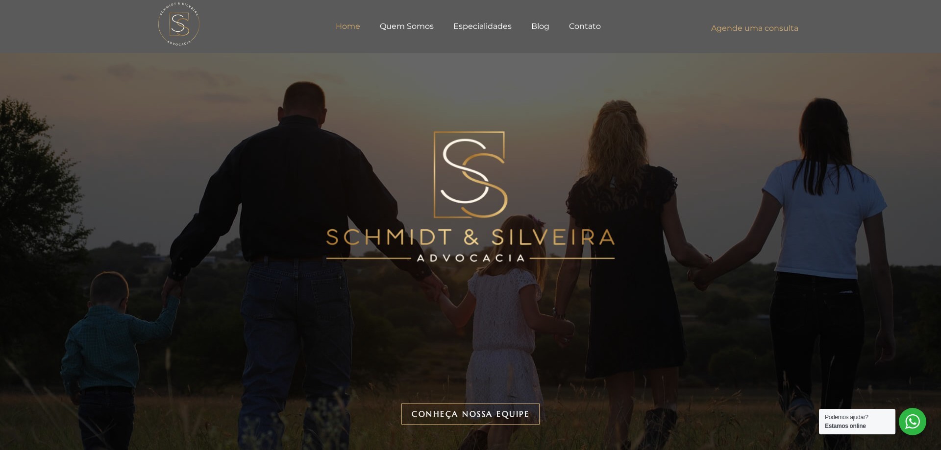 Site Schmidt & Silveira criado pela Agência Spin, Advocacia · RS